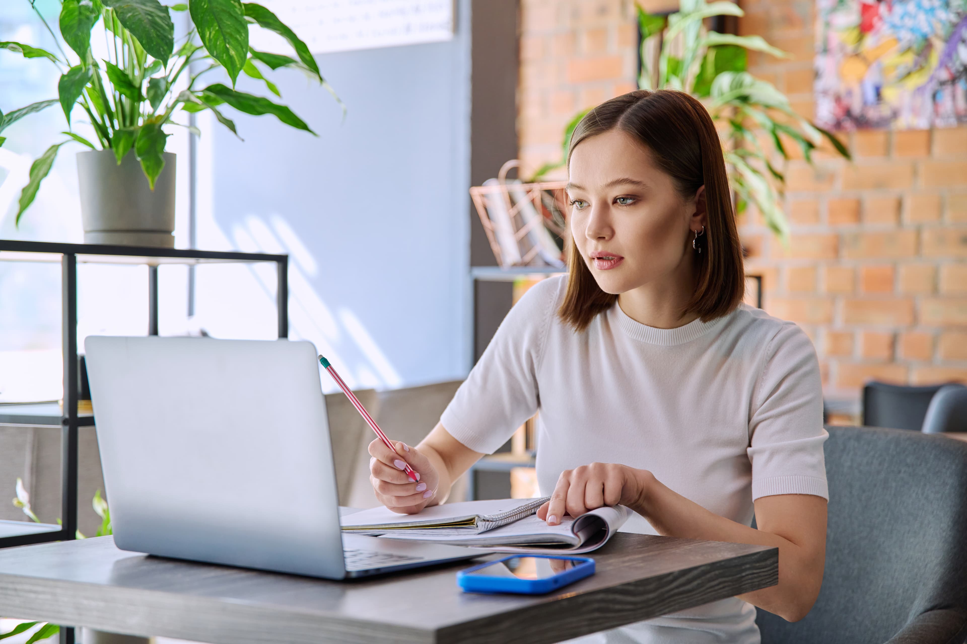 Professional working on product strategy
